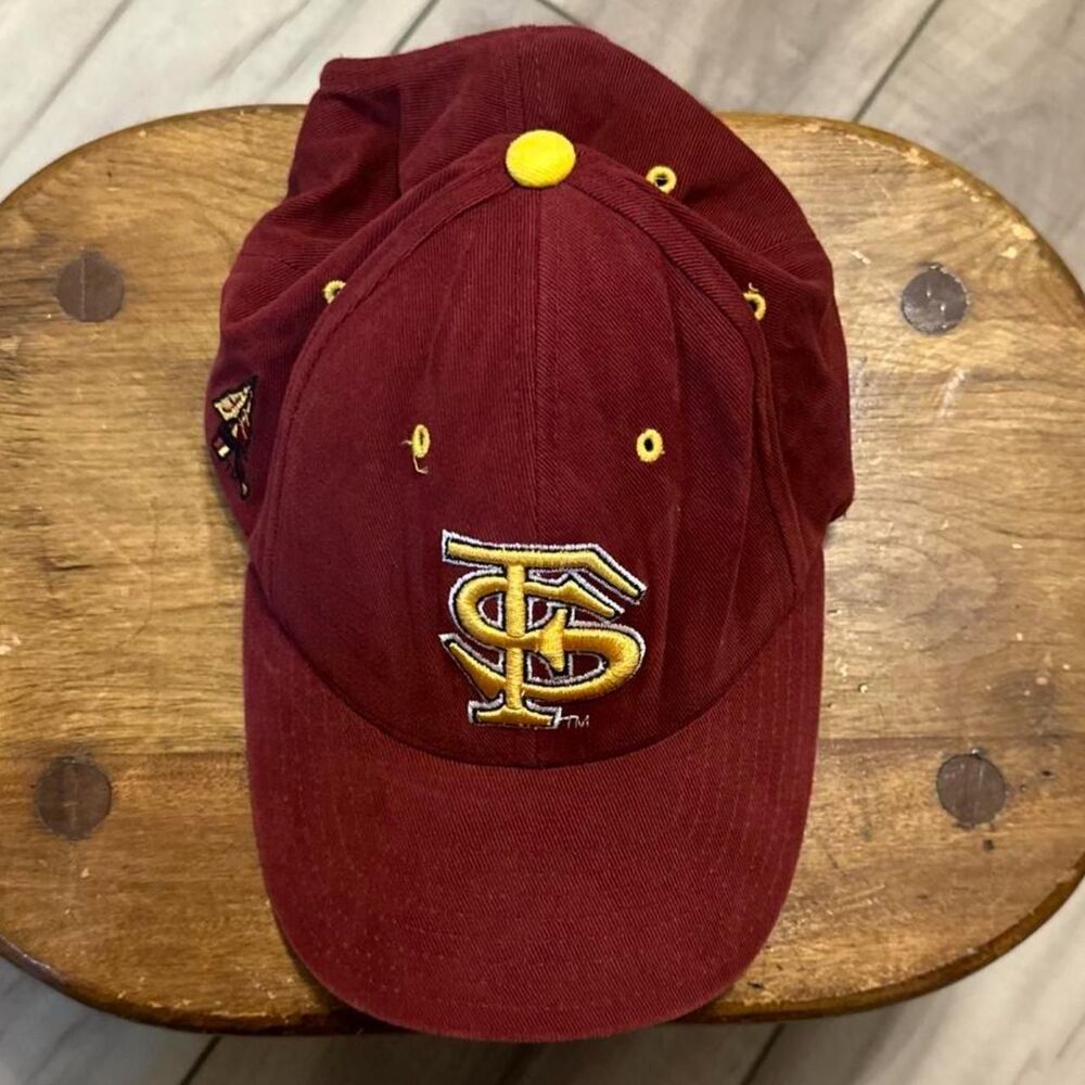 Rare Vintage 90s Florida State Seminoles Hat Sueded Cotton FSU Cap